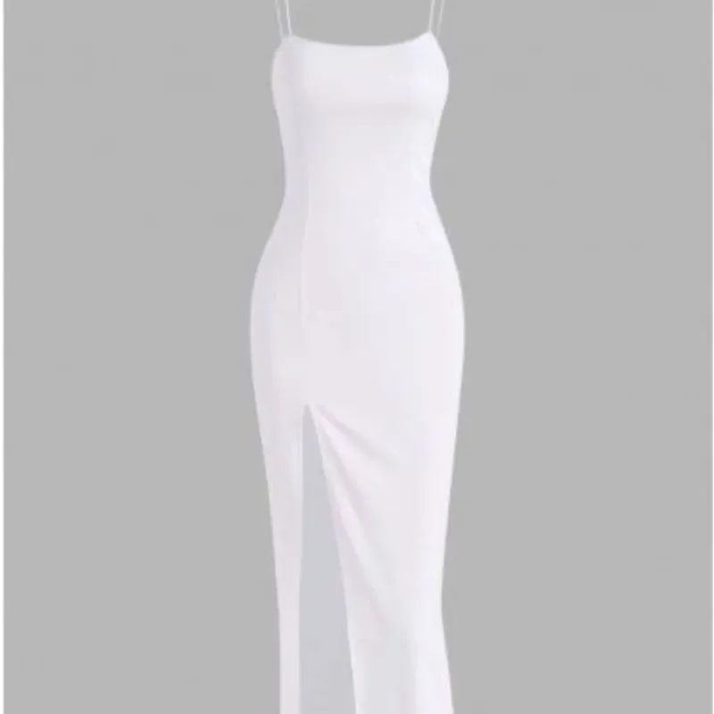 Vestido largo de tirantes 