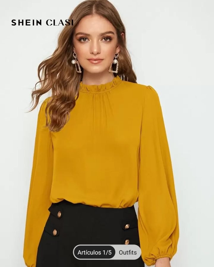 Blusa de mangas largas